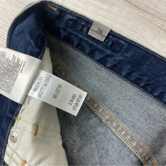 Citizens of Humanity Liya High Rise Classic Fit Crop with Distressed Hem, 26 - Picture 10 of 14